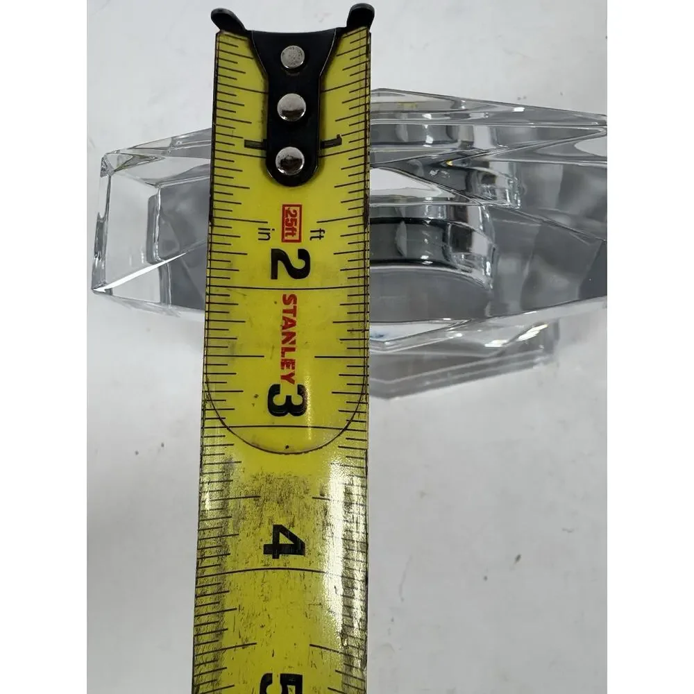 Lenox Crystal Quartz Mantel Desk Clock Made Germany Untested Chip Damage